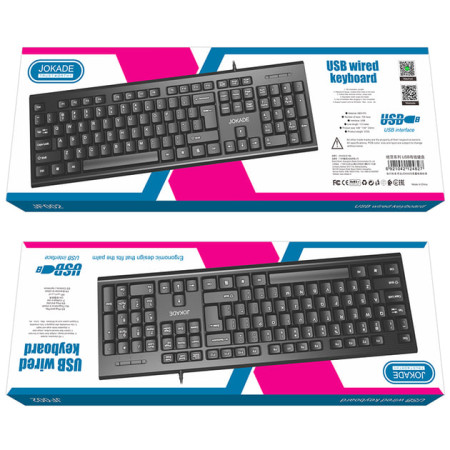 Проводная клавиатура Jokade JF002 черная