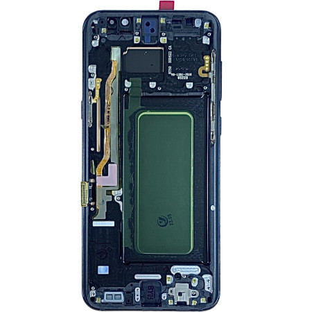 Дисплей с сенсорным экраном (модуль) Samsung G955 Galaxy S8 Plus, черный, с рамкой OLED