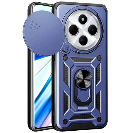 Чехол-Ударопрочный Camshield Serge Ring Camo Xaiomi 14C / Redmi A4 / Poco C75 синий