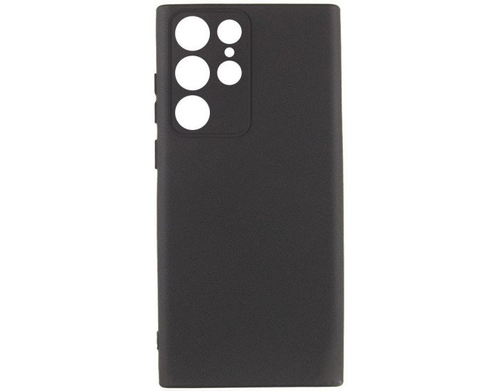 Чохол-силікон Getman Liquid Silk Full Camera Samsung Galaxy S23 Ultra (Чорний / Black)