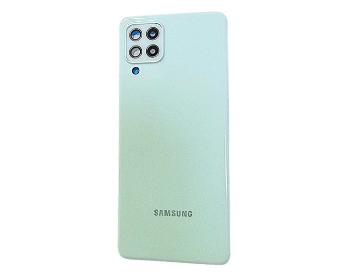 Задня панель корпуси для Samsung A225 Galaxy A22, Light Green, з склом камери
