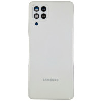Задняя панель корпуса для Samsung A225 Galaxy A22, белая со стеклом камеры (Класс А)