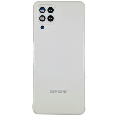 Задня панель корпуси для Samsung A225 Galaxy A22, біла з склом камери