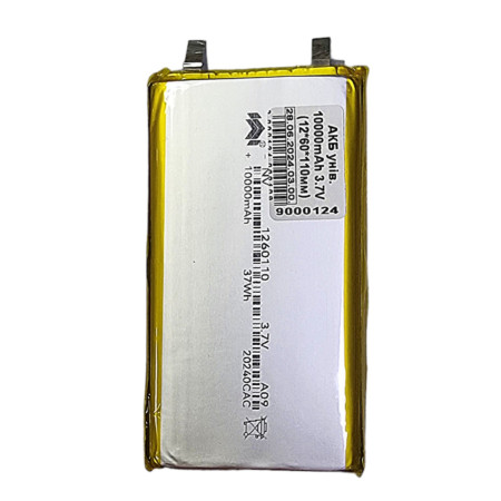 Аккумулятор универсальный внутренний Power Bank 10000mAh 3.7V (12*60*110мм)