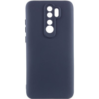 Чехол-силикон Getman Liquid Silk Full Camera Xiaomi Redmi Note 8 Pro (темно-синий) (Класс B)