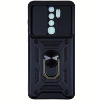 Чехол-Ударопрочный Camshield Serge Ring Xiaomi Redmi Note 8 Pro, Черный (Класс А)