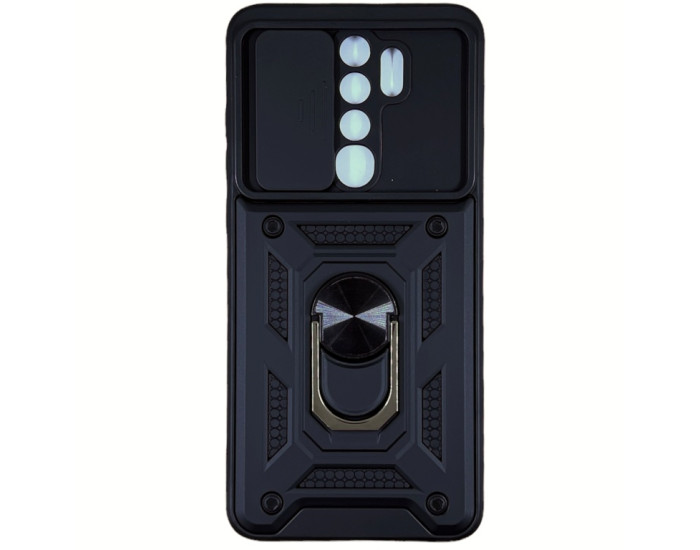 Чохол-Ударостійкий Camshield Serge Ring Xiaomi Redmi Note 8 Pro, чорний