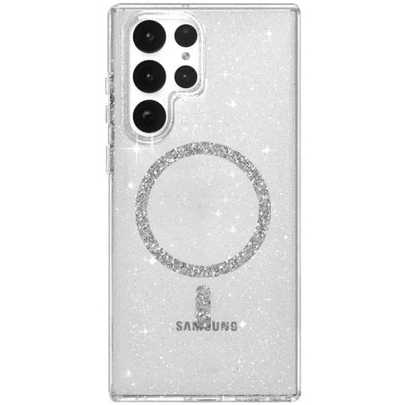 Чехол-силикон Sparkle with MagSafe Samsung S25 Ultra, Прозрачный