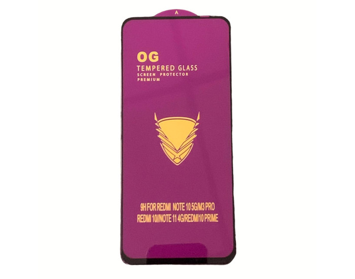 Защитное стекло Tempered Glass OG Premium Xiaomi Redmi 10 /Note 10 5G /Poco M3 Pro /Poco X6 Pro, Black