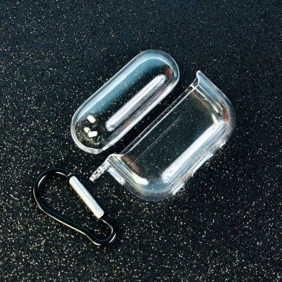 Чехол для AirPods 1/2 Strong Carabin, прозрачный