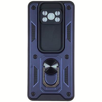 Чехол-Ударопрочный Camshield Serge Ring Xiaomi Poco X3 NFC / Poco X3 Pro, Синий