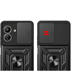 Чехол-Ударопрочный Camshield Serge Ring Xiaomi Redmi 13C / Poco C65, Черный
