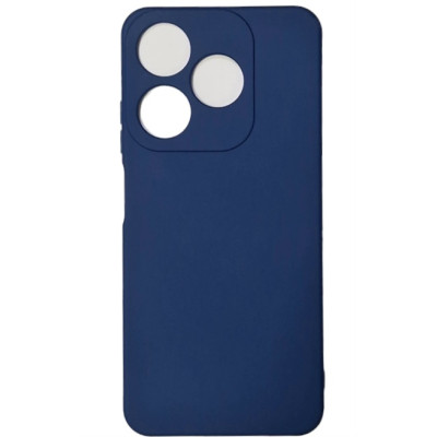 Чехол-силикон Full Camera Soft Matte Case Tecno Spark 10c 2023 темно-синий
