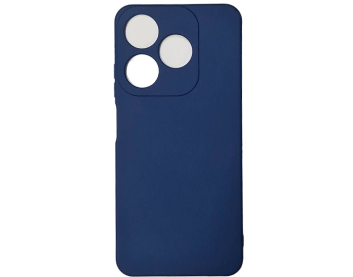 Чохол-силікон Full Camera Soft Matte Case Tecno Spark 10c 2023 Темно-синій