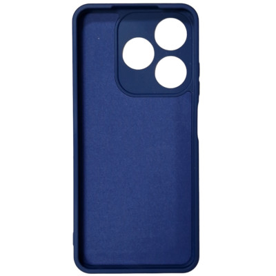Чехол-силикон Full Camera Soft Matte Case Tecno Spark 10c 2023 темно-синий