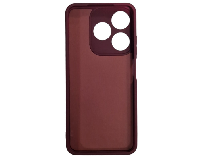 Чохол-силікон Full Camera Soft Matte Case Tecno Spark 10c 2023 марсала