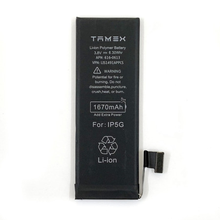 Аккумулятор Tamex ULTIMA iPhone 5G 1670 mAh, 2230 mAh