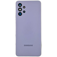 Задняя панель корпуса для Samsung A325 Galaxy A32, фиолетовая со стеклом камеры (Класс B)