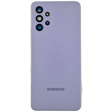 Задняя панель корпуса для Samsung A325 Galaxy A32, фиолетовая со стеклом камеры (Класс А)
