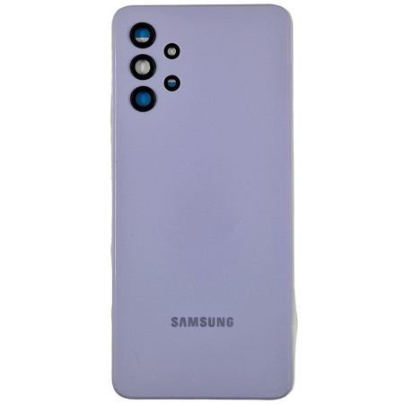 Задняя панель корпуса для Samsung A325 Galaxy A32, фиолетовая со стеклом камеры (Класс А)