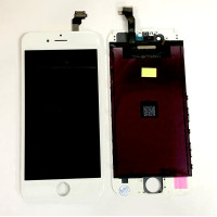 Дисплей с сенсорным экраном (модуль) iPhone 6G, белый, переклейка (Класс B)