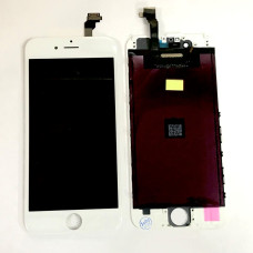 Дисплей з сенсорним екраном (модуль) iPhone 6G, білий, переклеювання