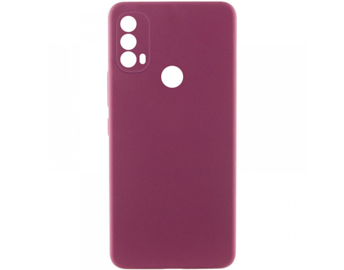 Чохол-силікон Cover Lakshmi Full Camera Motorola Moto E20 / Moto E30 / Moto E40 сливовий