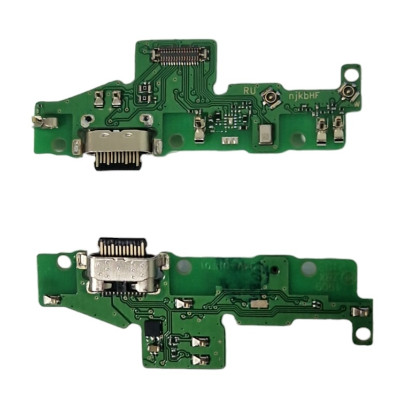 Шлейф для Motorola XT2135 Moto G60, конектора зарядки, мікрофона, з компонентами