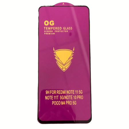 Защитное стекло Tempered Glass OG Premium Xiaomi Redmi Note 11 5G / Redmi Note 12 / Redmi Note 12 Pro 4G / Poco M4 Pro 5G / Poco F4, Black