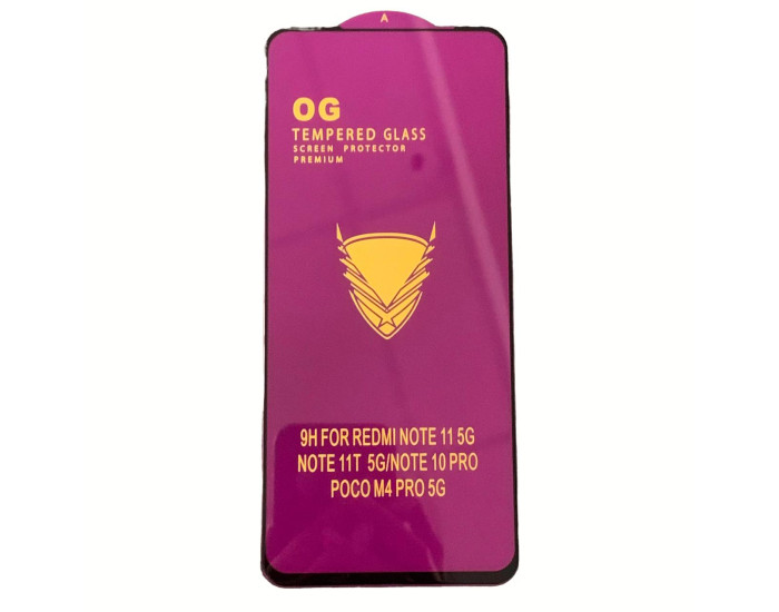 Защитное стекло Tempered Glass OG Premium Xiaomi Redmi Note 11 5G /Note 12 /Note 12 Pro 4G /Poco M4 Pro 5G /Poco F4, Black
