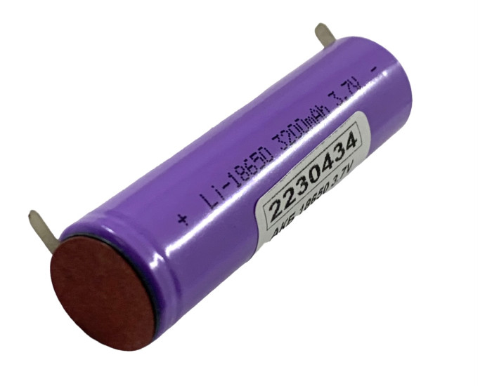 Аккумулятор универсальный внутренний, 18650 3.7V 3200mAh + TAG (под пайку)