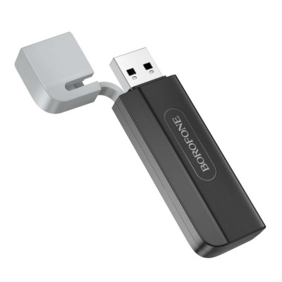 Адаптер Картридер USB Borofone DH9 Wisdom 2-in-1 (Card Reader) USB 2.0