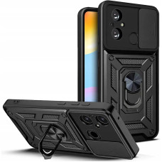 Чехол-Ударопрочный Camshield Serge Ring Xiaomi Note 12 4G (Черный/Black)