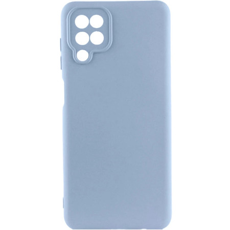 Чехол-силикон Getman Liquid Silk Full Camera Samsung Galaxy A12 / A125 / M12 Голубой