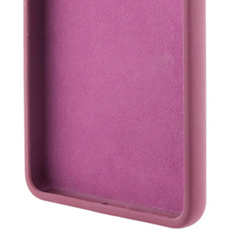 Чехол-силикон Getman Liquid Silk Full Camera Samsung Galaxy A12 / A125 / M12 (Бордовый / Marsala)