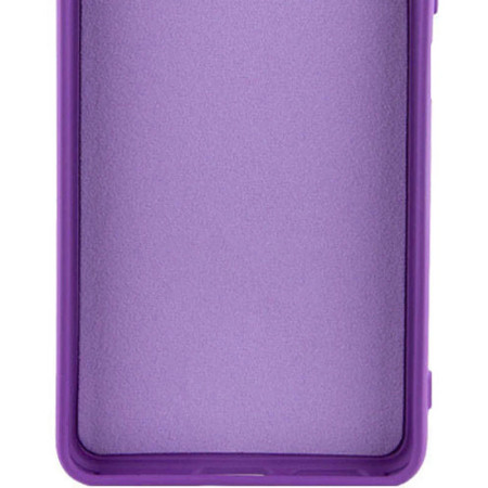 Чехол-силикон Getman Liquid Silk Full Camera Samsung Galaxy A12 / A125 / M12 (Фиолетовый /  Violet)
