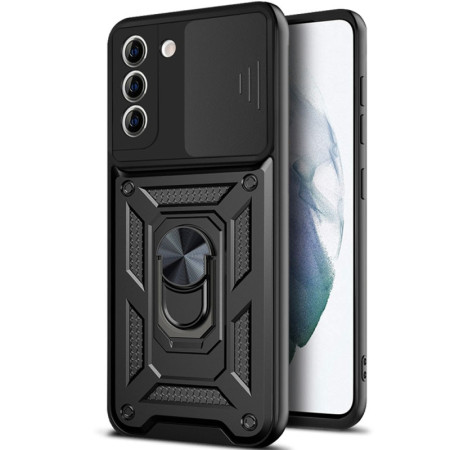 Чехол-Ударопрочный Camshield Serge Ring Samsung S21 FE, Black