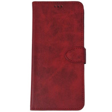 Чехол-книга Leather Folio New Xiaomi Redmi Note 12 Pro 5G / Poco X5 Pro 5G (магнитная застежка) - красный