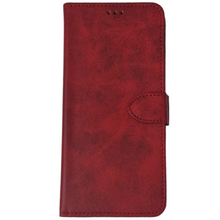 Чехол-книга Leather Folio New Xiaomi Redmi Note 12 Pro 5G / Poco X5 Pro 5G (магнитная застежка) - красный