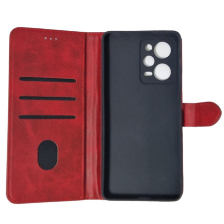 Чехол-книга Leather Folio New Xiaomi Redmi Note 12 Pro 5G / Poco X5 Pro 5G (магнитная застежка) - красный