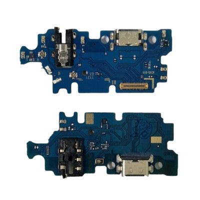 Шлейф для Samsung A245 Galaxy A24, конектора зарядки, мікрофона, з компонентами, High copy
