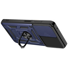 Чехол-Ударопрочный Camshield Serge Ring Xiaomi Redmi 13 4G/Poco M6 4G, синий