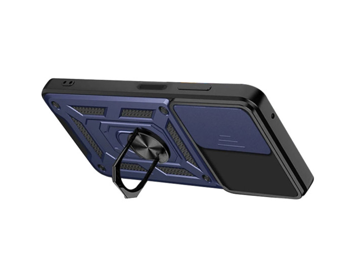 Чехол-Ударопрочный Camshield Serge Ring Xiaomi Redmi 13 4G/Poco M6 4G, синий
