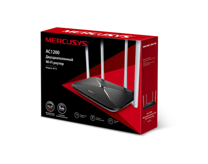 Wi-Fi роутер MERCUSYS AC12 AC1200