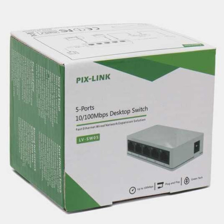 Коммутатор локальной сети (Switch) Pix-Link LV-SW05 5 Port