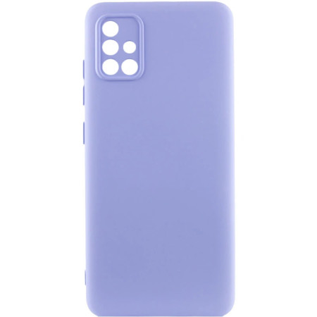 Чехол-силикон Getman Liquid Silk Full Camera Samsung Galaxy A71 сиреневый
