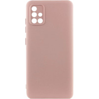 Чехол-силикон Getman Liquid Silk Full Camera Samsung Galaxy A71 розовый песок