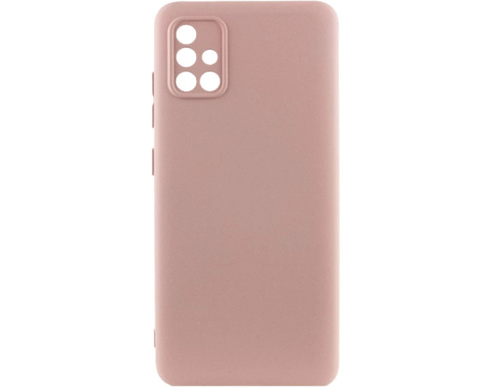 Чехол-силикон Getman Liquid Silk Full Camera Samsung Galaxy A71 розовый песок