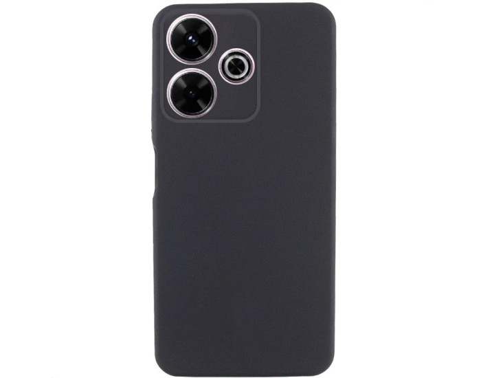 Чохол-силікон GETMAN Liquid Silk Full Camera Xiaomi Redmi 13 4G / Poco M6 4G, чорний