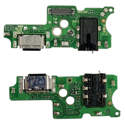 Шлейф для Infinix Note 12, конектора зарядки, мікрофона, з компонентами, Copy